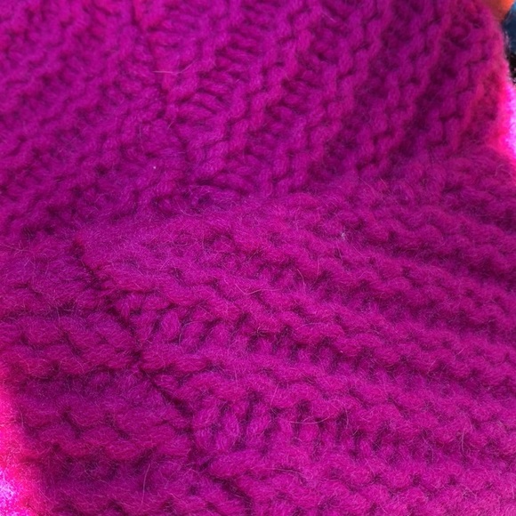 Anthropologie Cashmere Beanie Hat Cozy Knit Purple New Warm Winter One Size - Picture 2 of 3